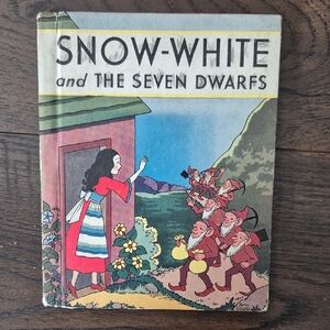 Vintage Snow White and the Seven Dwarfs Book 1937, All pages intact